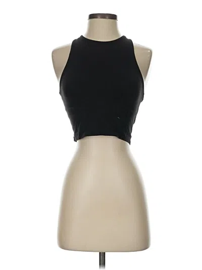 Pre-owned Athleta Tank Top Black Halter Neckline Tops