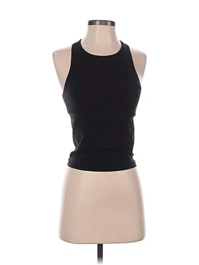 Pre-owned Athleta Tank Top Black Halter Neckline Tops