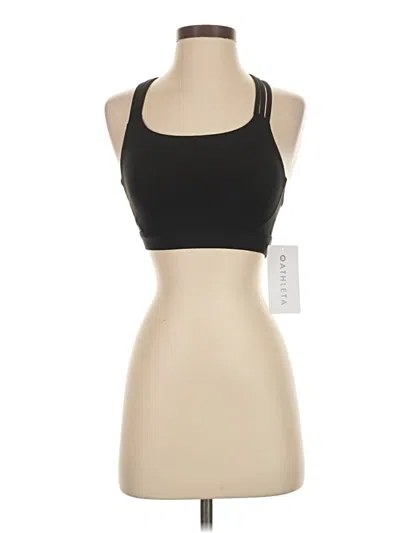 Pre-owned Athleta Tank Top Black Halter Neckline Tops
