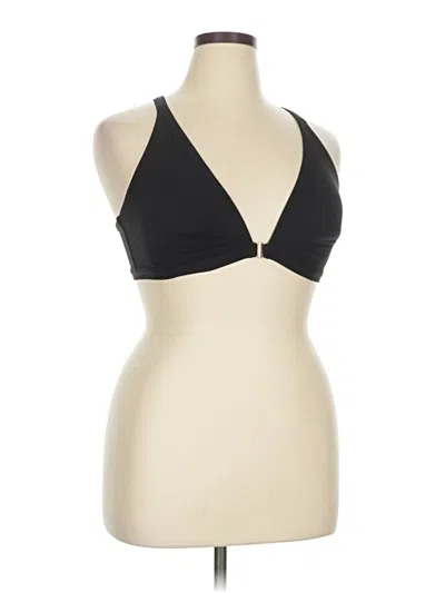 Pre-owned Athleta Tank Top Black Halter Neckline Tops