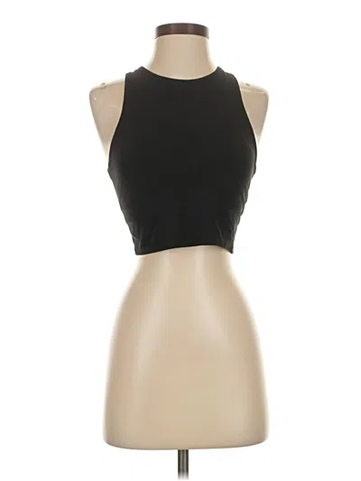 Pre-owned Athleta Tank Top Black Halter Neckline Tops