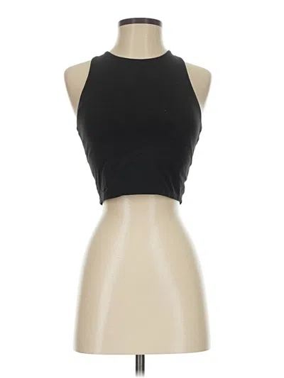 Pre-owned Athleta Tank Top Black Halter Neckline Tops