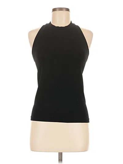 Pre-owned Athleta Tank Top Black Halter Neckline Tops