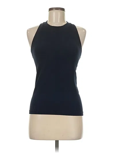 Pre-owned Athleta Tank Top Black Halter Neckline Tops