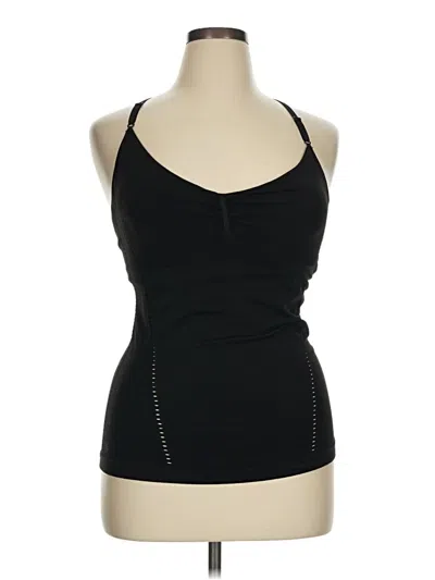 Pre-owned Athleta Tank Top Black Halter Neckline Tops