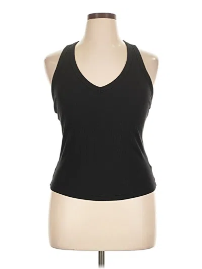 Pre-owned Athleta Tank Top Black Halter Neckline Tops