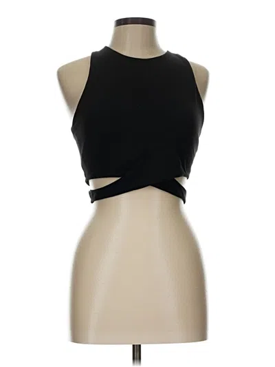 Pre-owned Athleta Tank Top Black Halter Neckline Tops