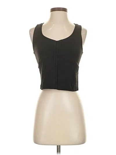 Pre-owned Athleta Tank Top Black Halter Neckline Tops
