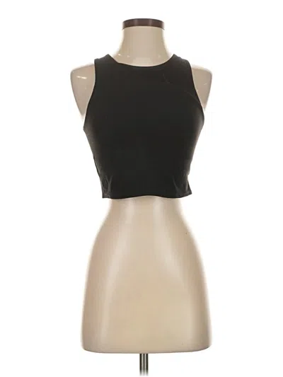 Pre-owned Athleta Tank Top Black Halter Neckline Tops