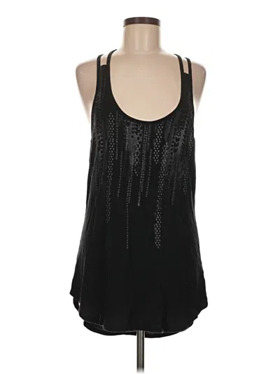 Pre-owned Athleta Tank Top Black Halter Neckline Tops