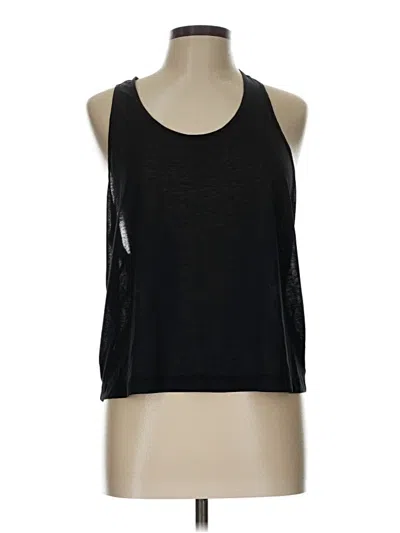 Pre-owned Athleta Tank Top Black Halter Neckline Tops