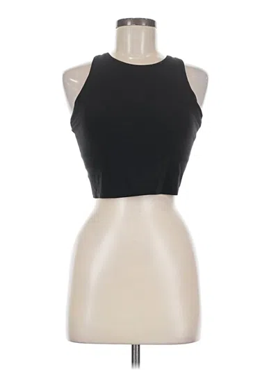 Pre-owned Athleta Tank Top Black Halter Neckline Tops