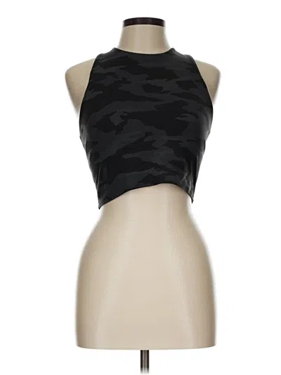 Pre-owned Athleta Tank Top Black Halter Neckline Tops