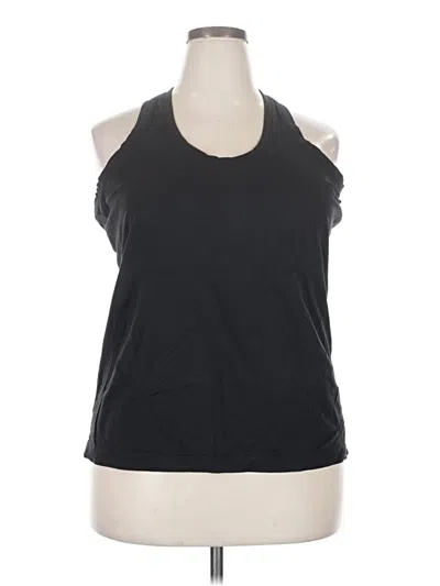 Pre-owned Athleta Tank Top Black Halter Neckline Tops