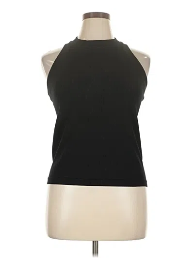 Pre-owned Athleta Tank Top Black Halter Neckline Tops