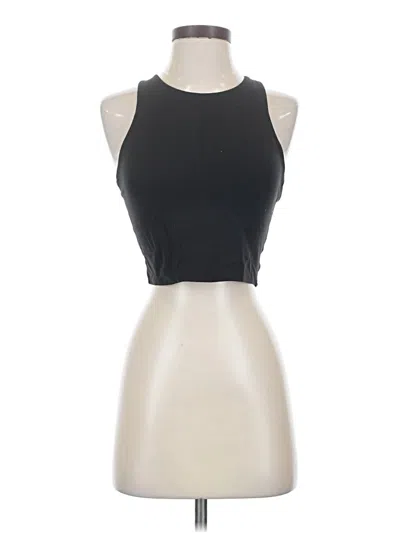 Pre-owned Athleta Tank Top Black Halter Neckline Tops
