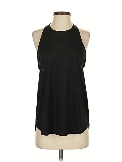 Pre-owned Athleta Tank Top Black Halter Neckline Tops