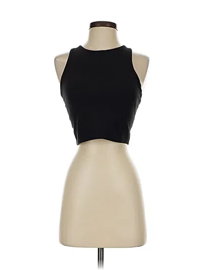 Pre-owned Athleta Tank Top Black Halter Neckline Tops