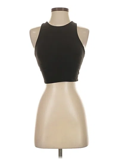 Pre-owned Athleta Tank Top Black Halter Neckline Tops