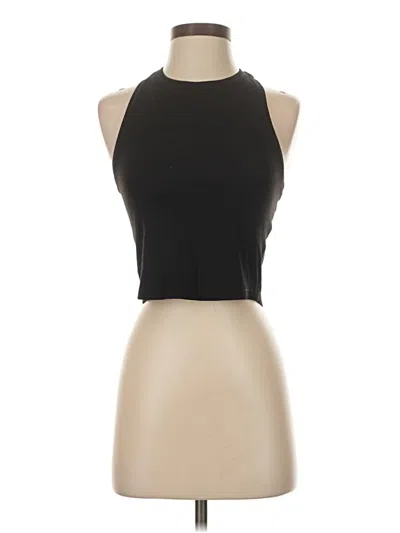 Pre-owned Athleta Tank Top Black Halter Neckline Tops