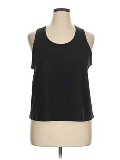 Pre-owned Athleta Tank Top Black Halter Neckline Tops