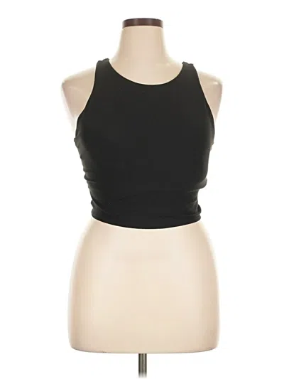 Pre-owned Athleta Tank Top Black Halter Neckline Tops