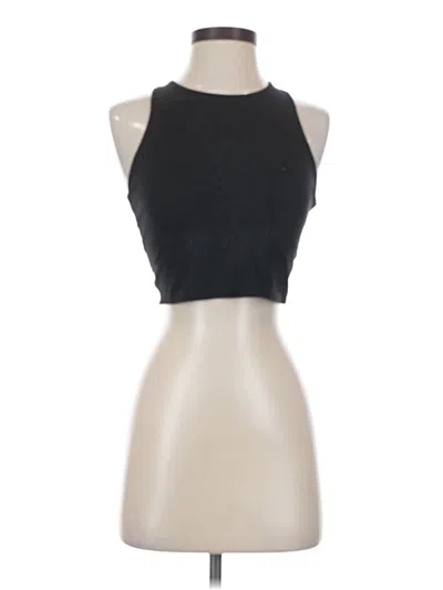 Pre-owned Athleta Tank Top Black Halter Neckline Tops