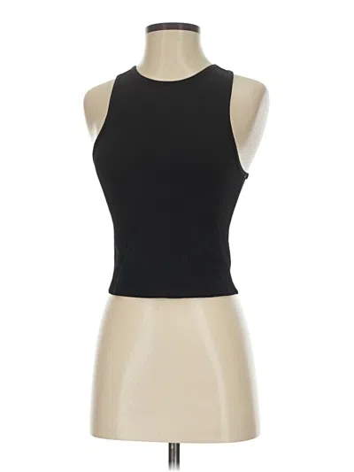 Pre-owned Athleta Tank Top Black Halter Neckline Tops