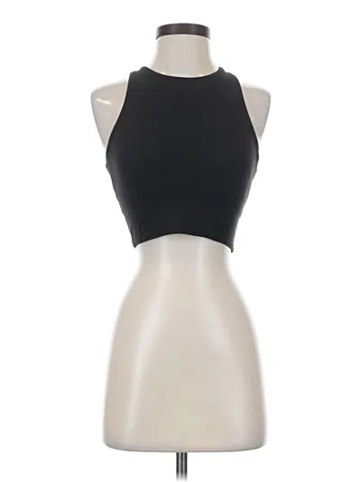 Pre-owned Athleta Tank Top Black Halter Neckline Tops