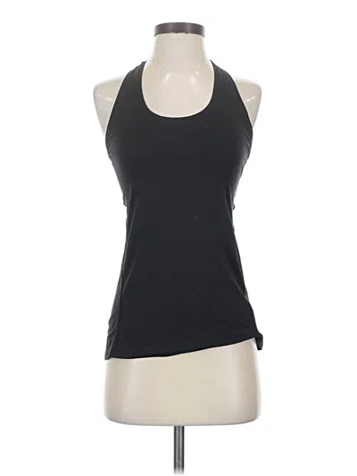 Pre-owned Athleta Tank Top Black Halter Neckline Tops