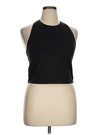 Pre-owned Athleta Tank Top Black Halter Neckline Tops