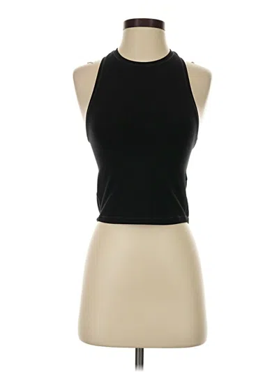 Pre-owned Athleta Tank Top Black Halter Neckline Tops