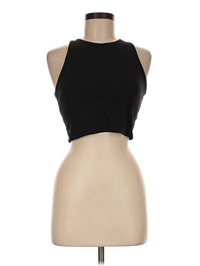Pre-owned Athleta Tank Top Black Halter Neckline Tops