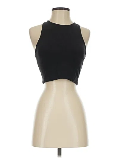 Pre-owned Athleta Tank Top Black Halter Neckline Tops