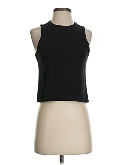 Pre-owned Athleta Tank Top Black Halter Neckline Tops
