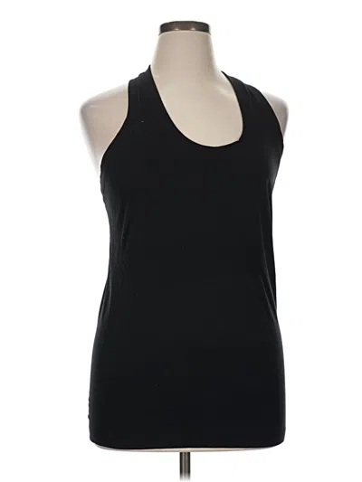 Pre-owned Athleta Tank Top Black Halter Neckline Tops