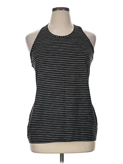Pre-owned Athleta Tank Top Black Halter Neckline Tops