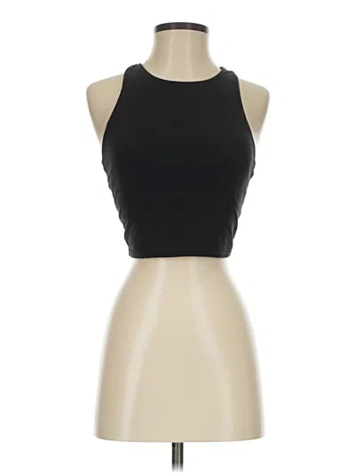 Pre-owned Athleta Tank Top Black Halter Neckline Tops