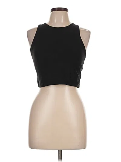 Pre-owned Athleta Tank Top Black Halter Neckline Tops