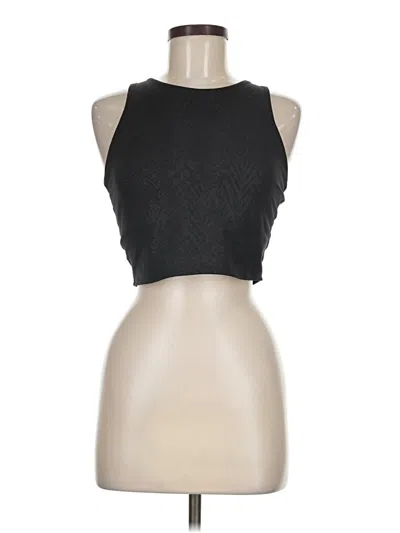 Pre-owned Athleta Tank Top Black Halter Neckline Tops