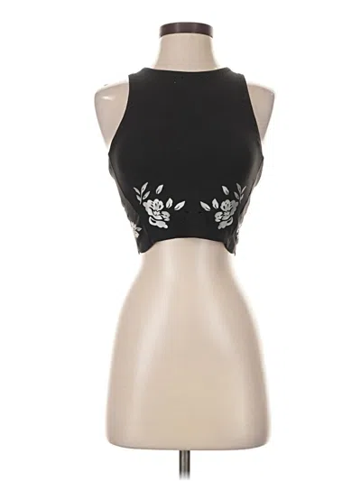 Pre-owned Athleta Tank Top Black Halter Neckline Tops