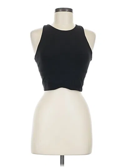 Pre-owned Athleta Tank Top Black Halter Neckline Tops