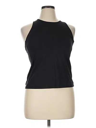 Pre-owned Athleta Tank Top Black Halter Neckline Tops