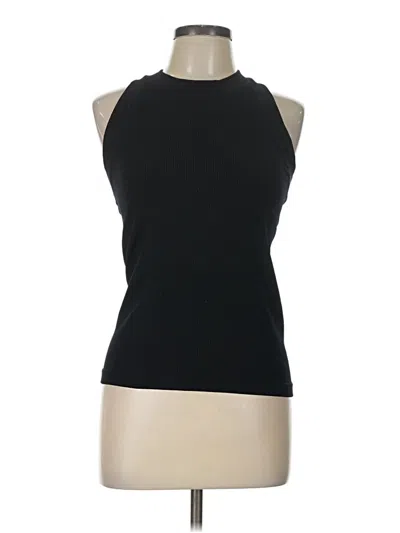 Pre-owned Athleta Tank Top Black Halter Neckline Tops