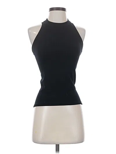 Pre-owned Athleta Tank Top Black Halter Neckline Tops