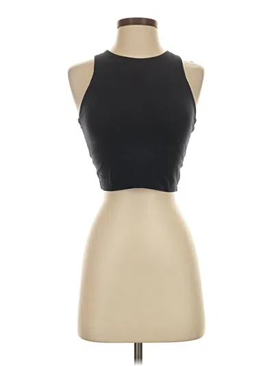 Pre-owned Athleta Tank Top Black Halter Neckline Tops