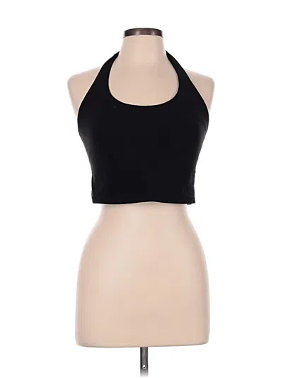 Pre-owned Athleta Tank Top Black Halter Neckline Tops