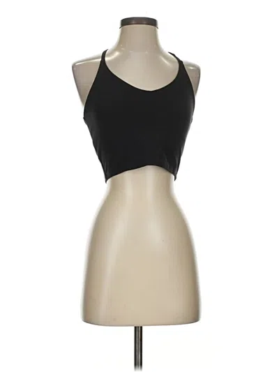 Pre-owned Athleta Tank Top Black Halter Neckline Tops