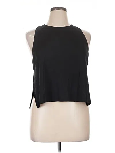 Pre-owned Athleta Tank Top Black Halter Neckline Tops