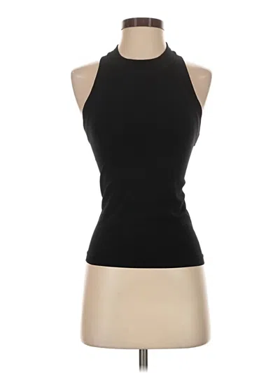 Pre-owned Athleta Tank Top Black Halter Neckline Tops